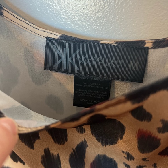 Kardashian Collection Animal Print Adjustable Tank Top - Picture 6 of 10